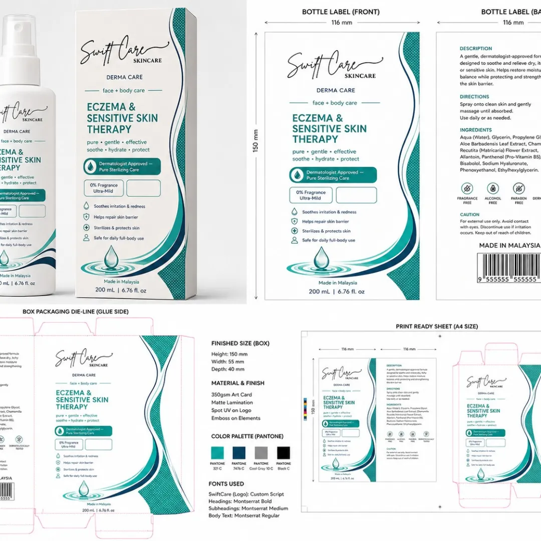 SwiftCare Eczema & Sensitive Skin Therapy – 200ml - Image 6