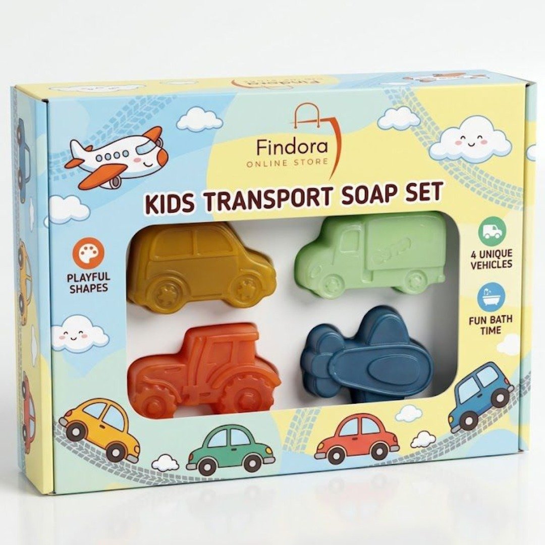 Kids Transport Soap Set (Pack of 4)